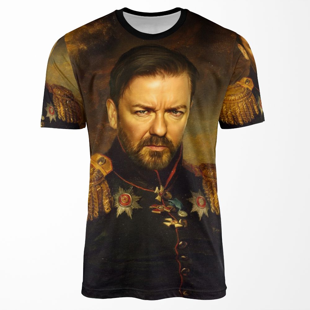 Ricky Gervais Replaceface All-over-print T-shirt
