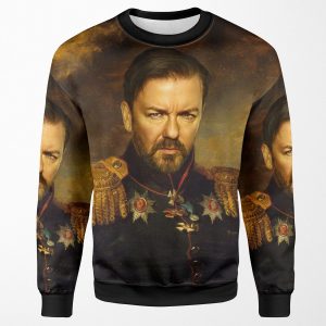 Ricky Gervais Replaceface All-over-print Unisex Sweatshirt