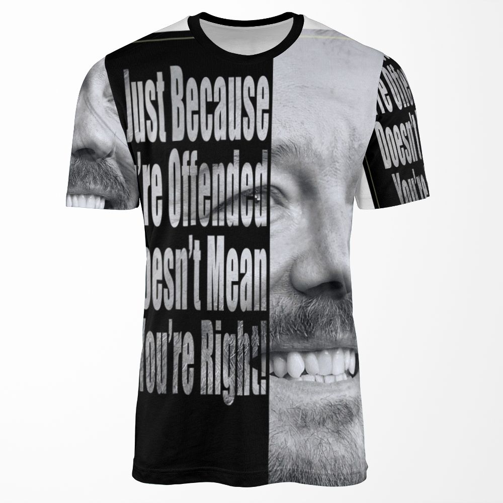 Ricky Gervais You Re Wrong All-over-print T-shirt