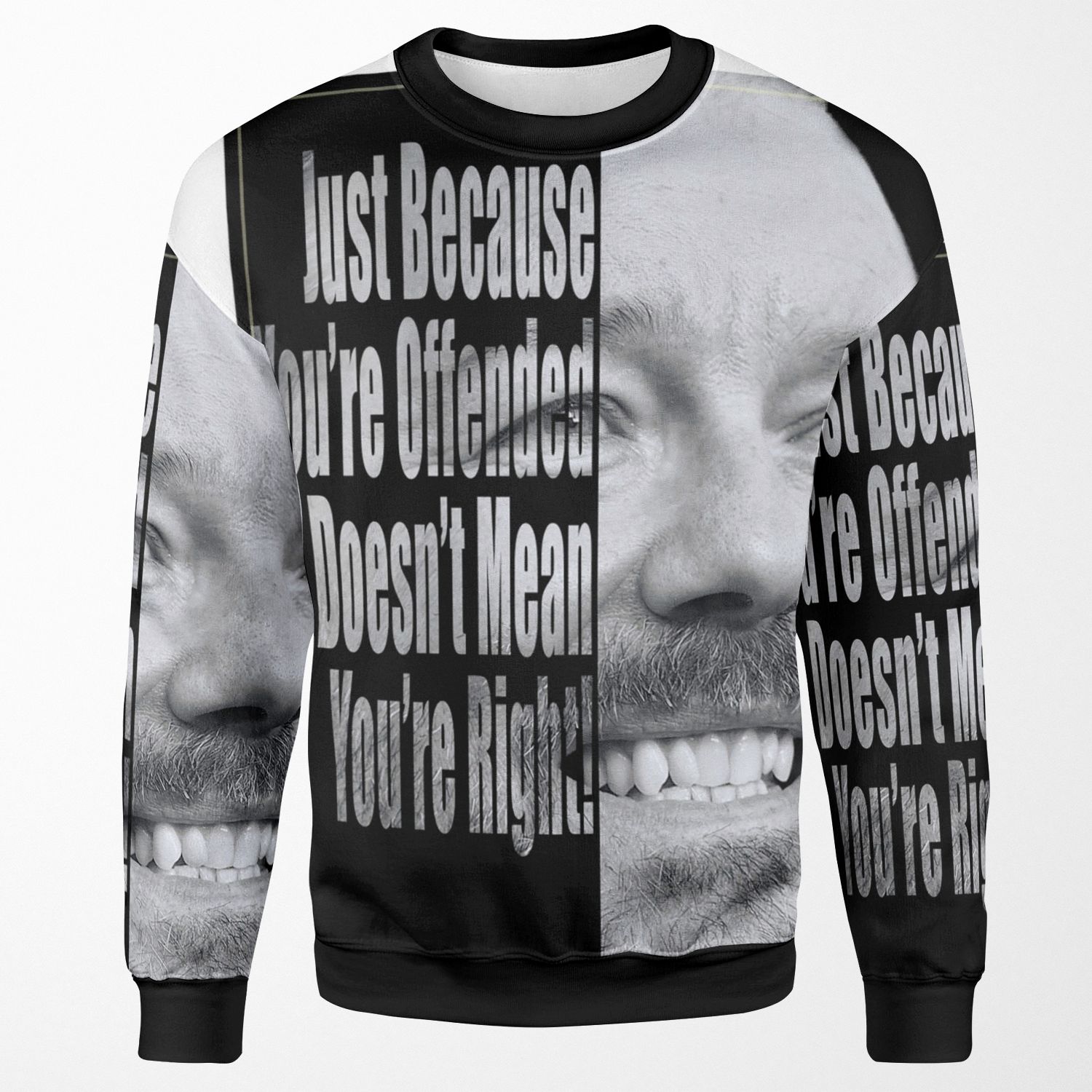 Ricky Gervais You Re Wrong All-over-print Unisex Sweatshirt