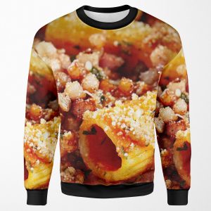Rigatoni With Bolognese Sauce All-over-print Unisex Sweatshirt