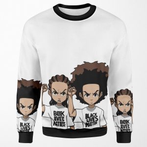 Riley And Huey Freeman Protesting All-over-print Unisex Sweatshirt