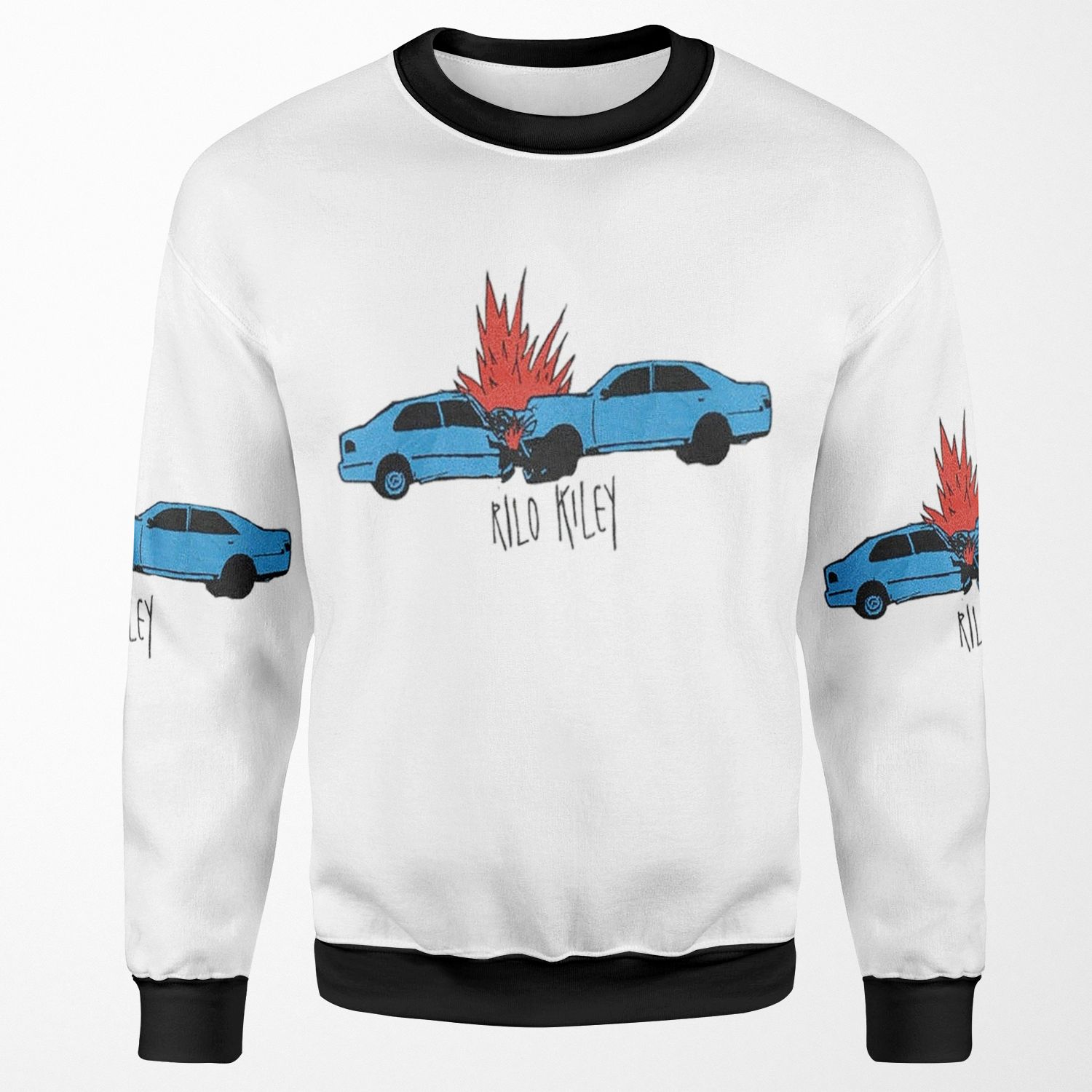 Rilo Kiley Car Crash All-over-print Unisex Sweatshirt