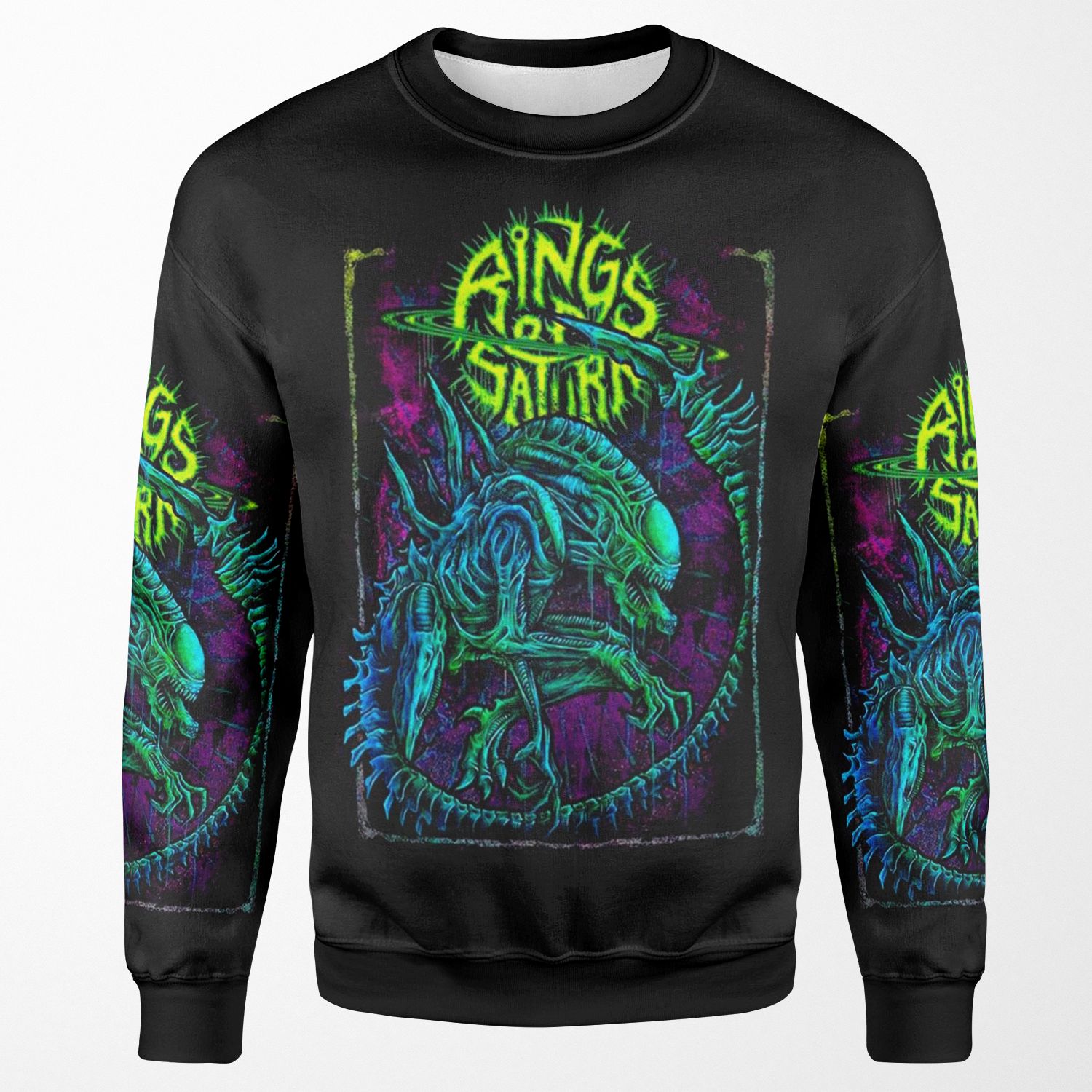 Rings Of Saturn Xeno Heavy Metal Got All-over-print Unisex Sweatshirt