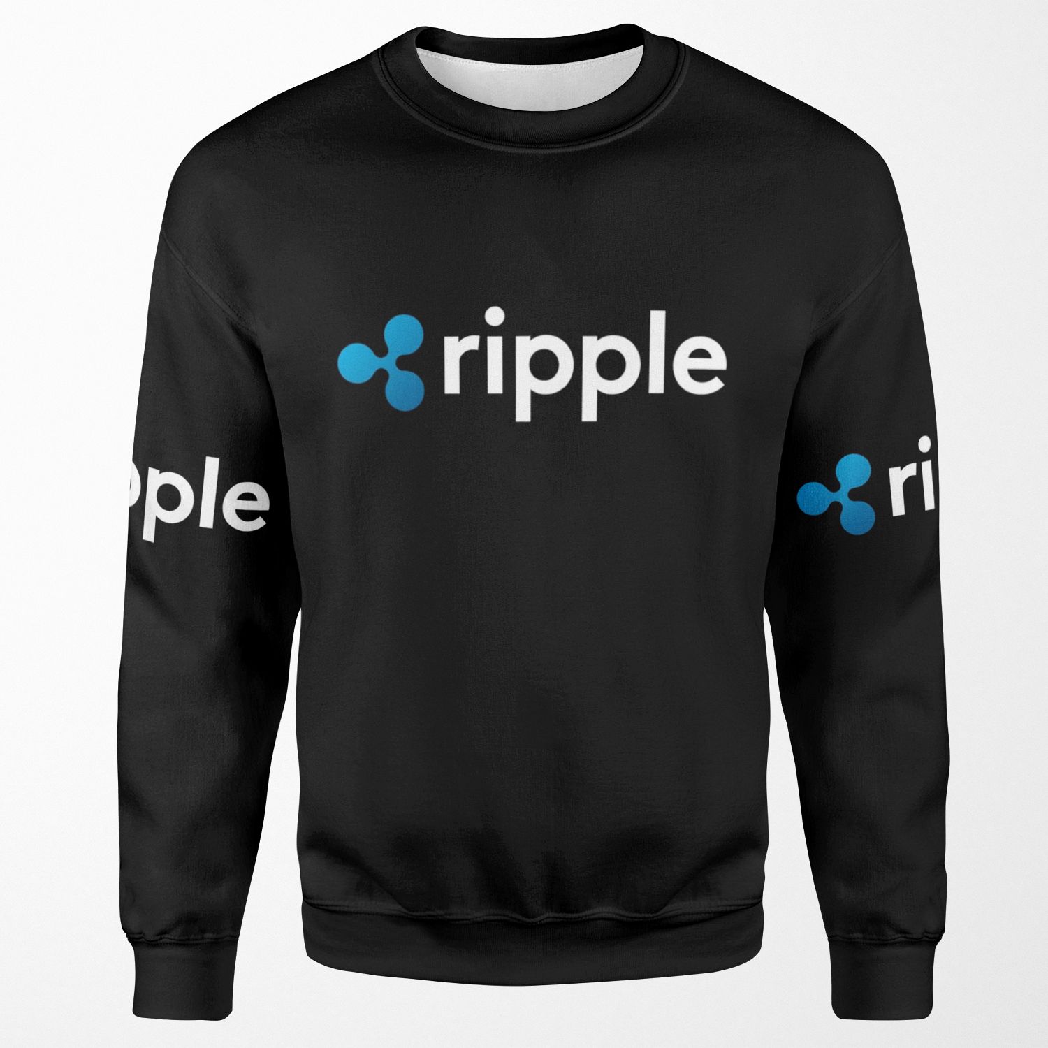Ripple Xrp Crypto All-over-print Unisex Sweatshirt