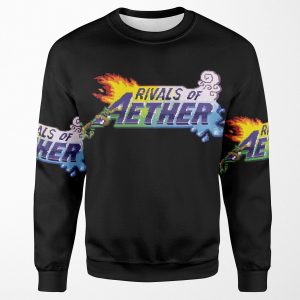 Rivals Of Aether Logo Pixel Print All-over-print Unisex Sweatshirt