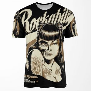 Rockabilly Girl All-over-print T-shirt