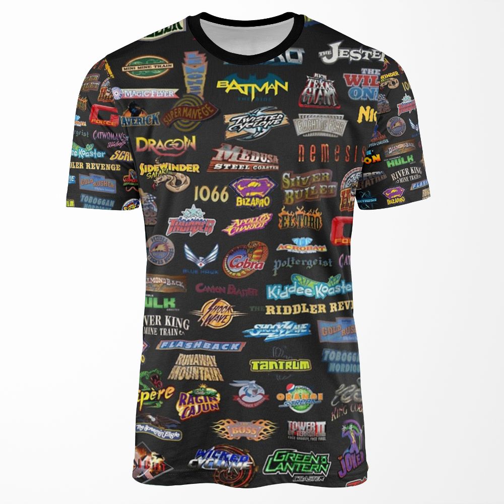 Roller Coasters All-over-print T-shirt