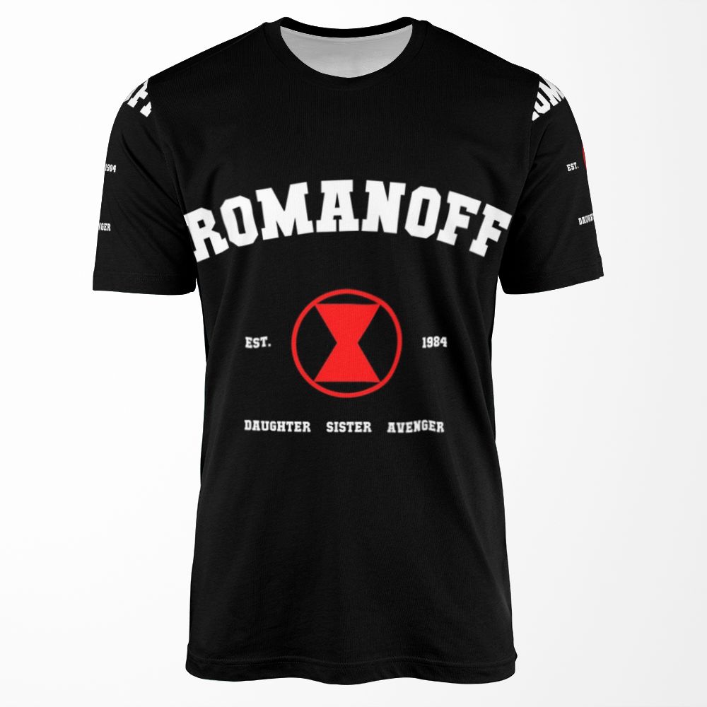 Romanoff Est 1984 Widow Tribute All-over-print T-shirt