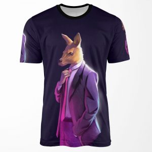 Roo In Suit Atheism Is Unstoppable Logo All-over-print T-shirt