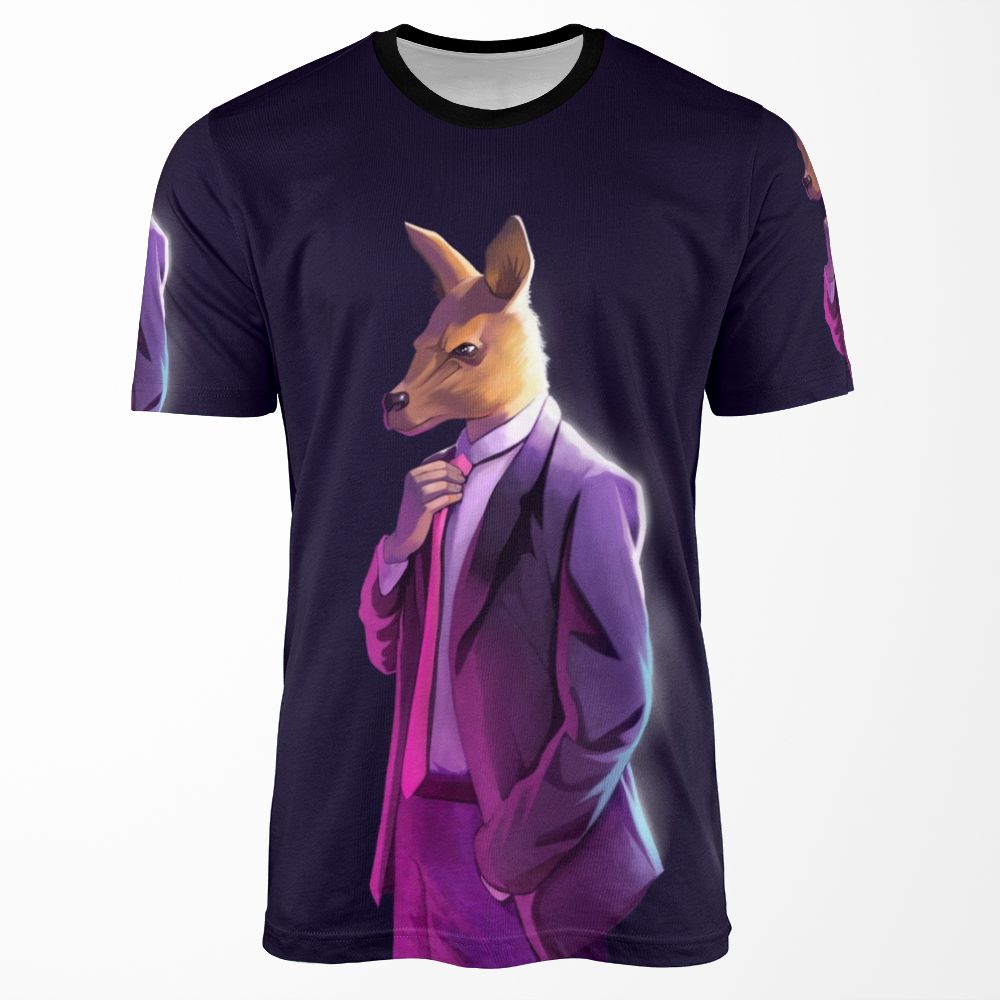 Roo In Suit Atheism Is Unstoppable Logo All-over-print T-shirt