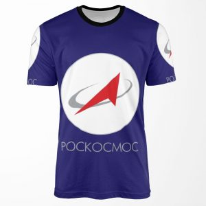 Roscosmos State Corporation All-over-print T-shirt