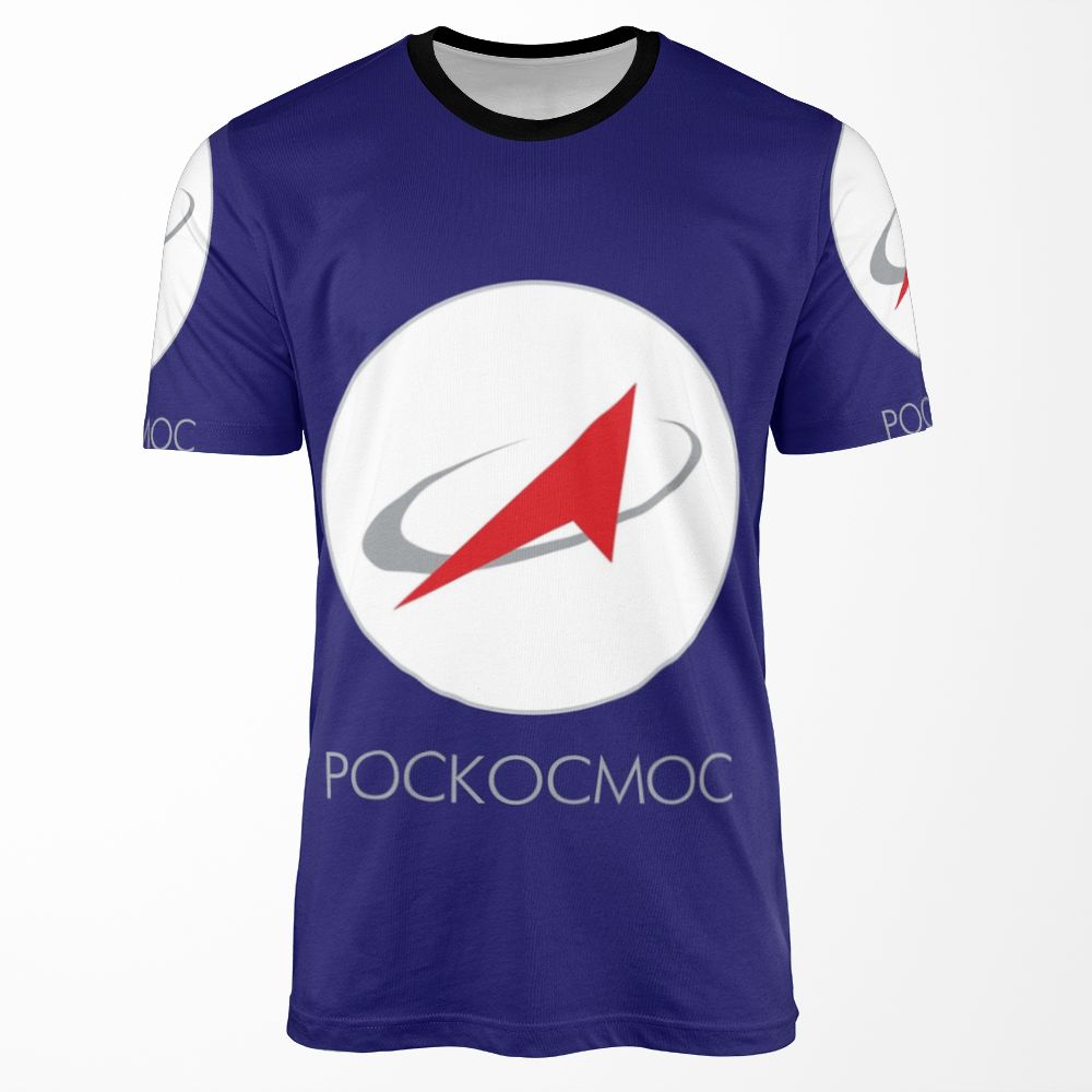 Roscosmos State Corporation All-over-print T-shirt
