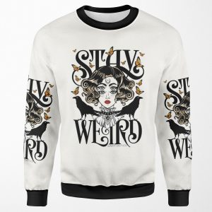 Rose And The Ravens Stay Weird Colour Version All-over-print Unisex Sweatshirt