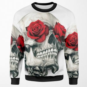 Rose Eye Skull All-over-print Unisex Sweatshirt