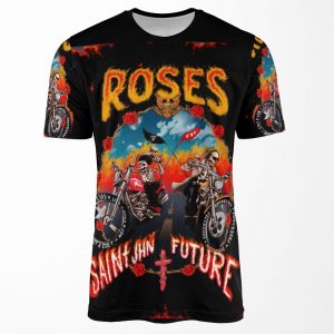 Roses Saint Jhn All-over-print T-shirt