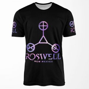 Roswell Nm Logo Galaxy 1 All-over-print T-shirt