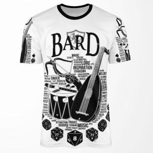 Rpg Class Series Bard Black Version All-over-print T-shirt