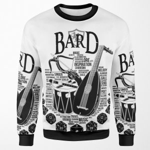 Rpg Class Series Bard Black Version All-over-print Unisex Sweatshirt