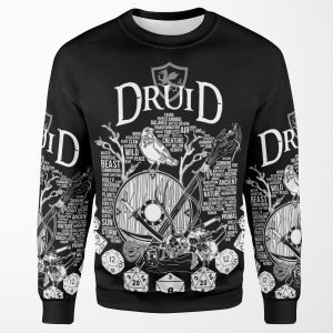 Rpg Class Series Druid White Version All-over-print Unisex Sweatshirt