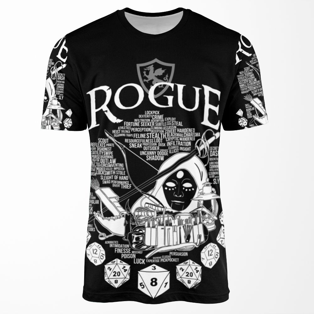 Rpg Class Series Rogue White Version All-over-print T-shirt