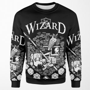 Rpg Class Series Wizard White Version All-over-print Unisex Sweatshirt
