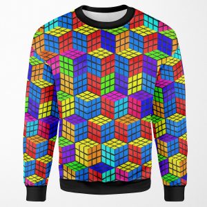 Rubik S Illusion All-over-print Unisex Sweatshirt