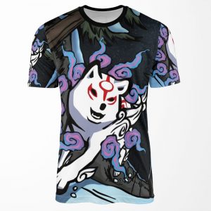 Running Through Kamui All-over-print T-shirt