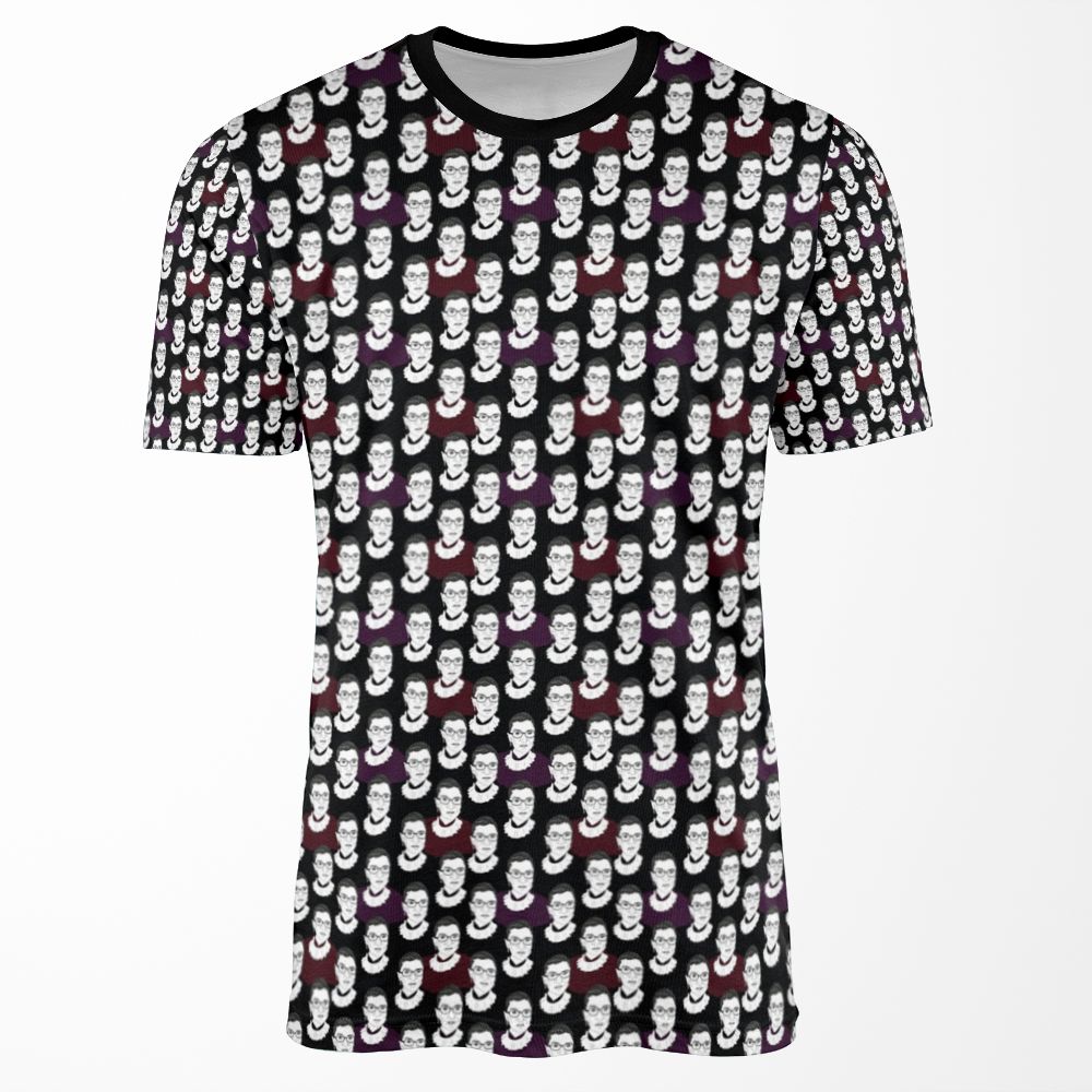 Ruth Bader Ginsburg Pattern All-over-print T-shirt
