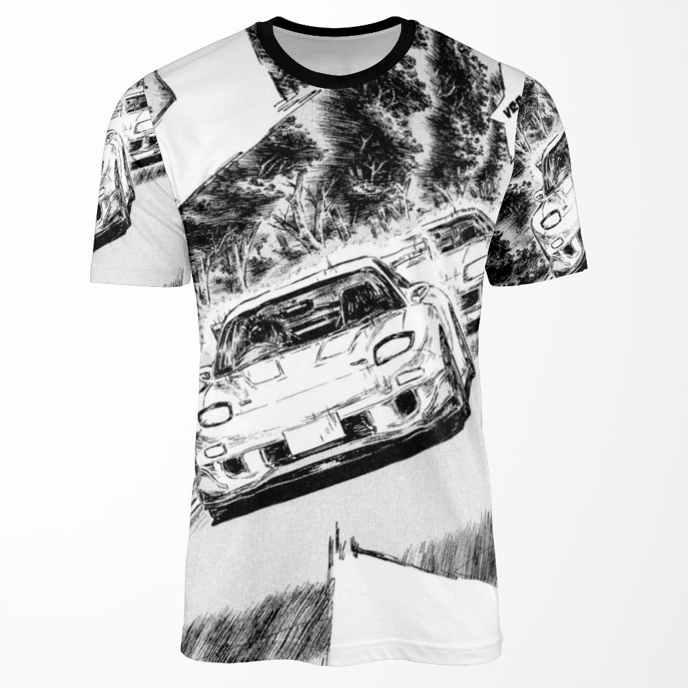 Rx7 Vs Supra V2 Initial D All-over-print T-shirt