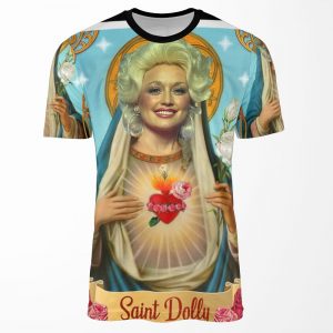 Saint Dolly Parton All-over-print T-shirt