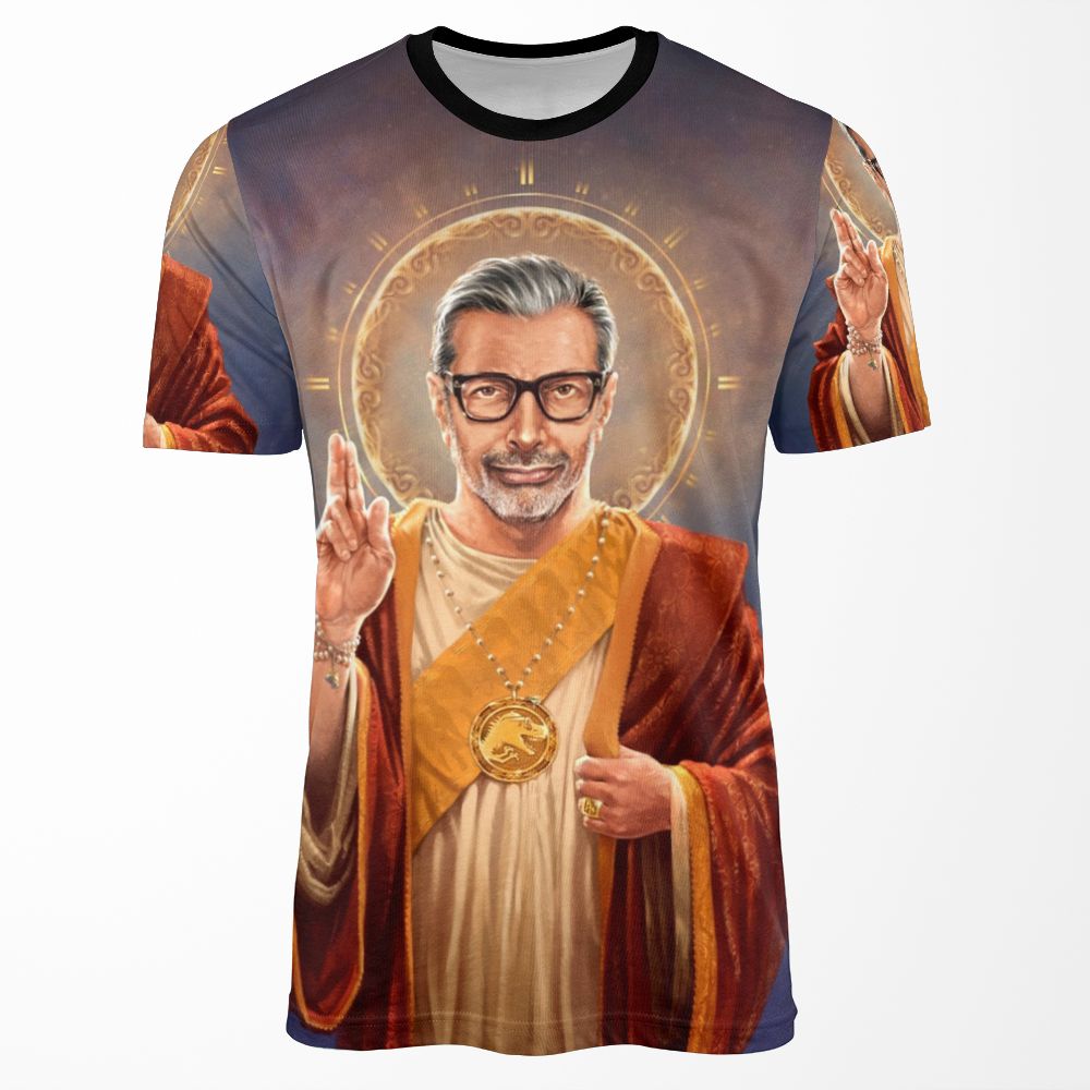 Saint Jeff Of Goldblum Jeff Goldblum Original Religious Painting All-over-print T-shirt
