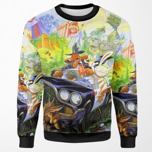 Sam And Max High Contrast All-over-print Unisex Sweatshirt