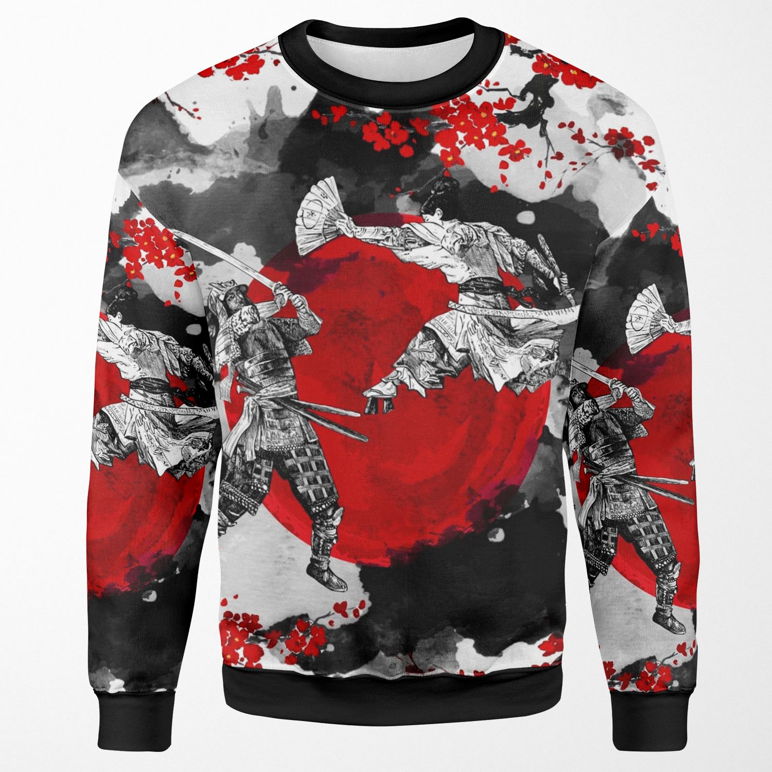 Samurai Fighting All-over-print Unisex Sweatshirt