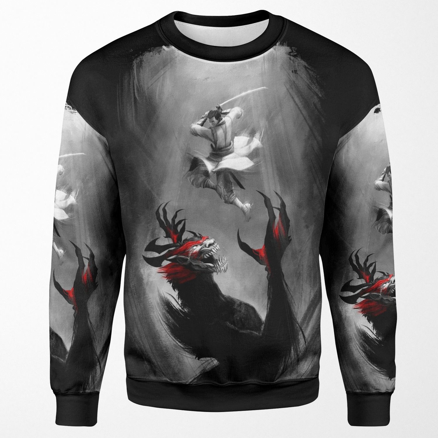 Samurai Jack Showdown All-over-print Unisex Sweatshirt