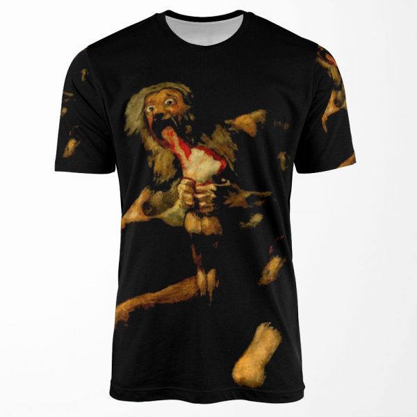Saturn Devouring His Son Classic Painting By Francisco Goya Goth Art Lover Gift All-over-print T-shirt