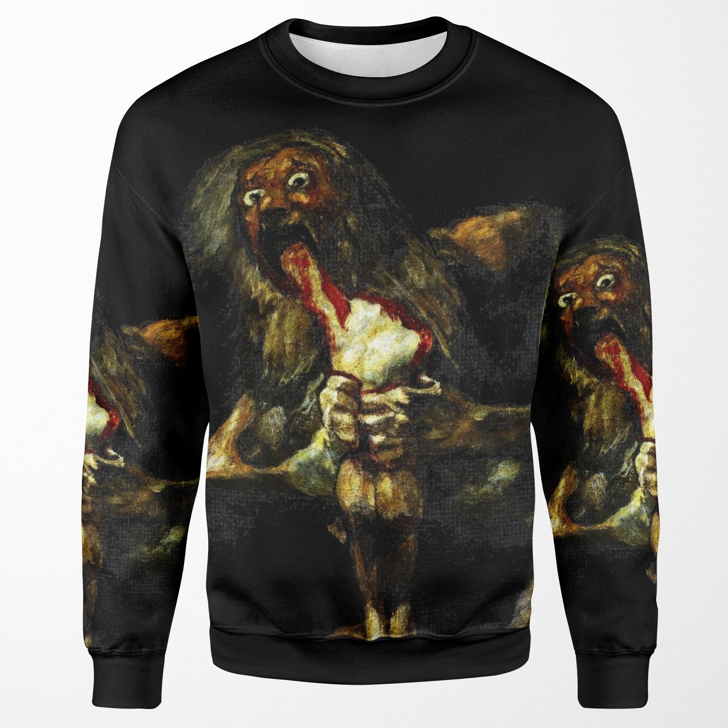 Saturn Devouring His Son Francisco Goya All-over-print Unisex Sweatshirt