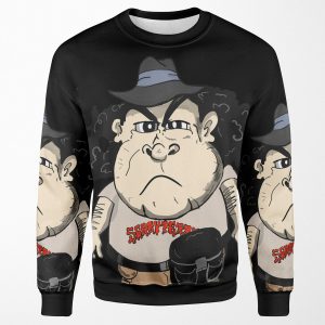 Scary Perry Caravello With Italian Fedora And Fanny Pack All-over-print Unisex Sweatshirt