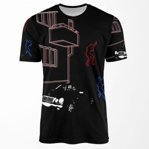 Science Fiction Neon Blur All-over-print T-shirt