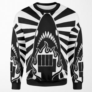 Scp Spc Shark Punching Centre All-over-print Unisex Sweatshirt