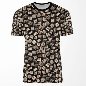 Scrabble Tile Madness Pattern All-over-print T-shirt