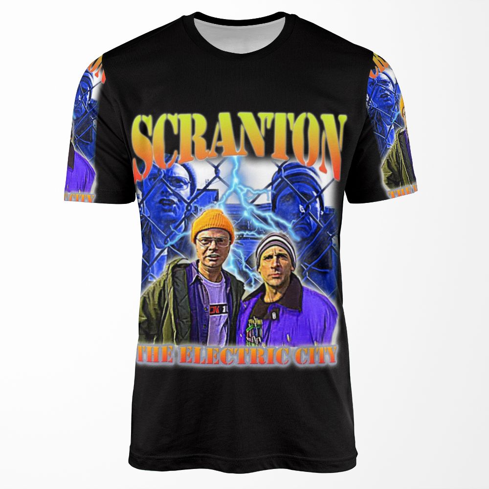 Scranton The Electric City All-over-print T-shirt