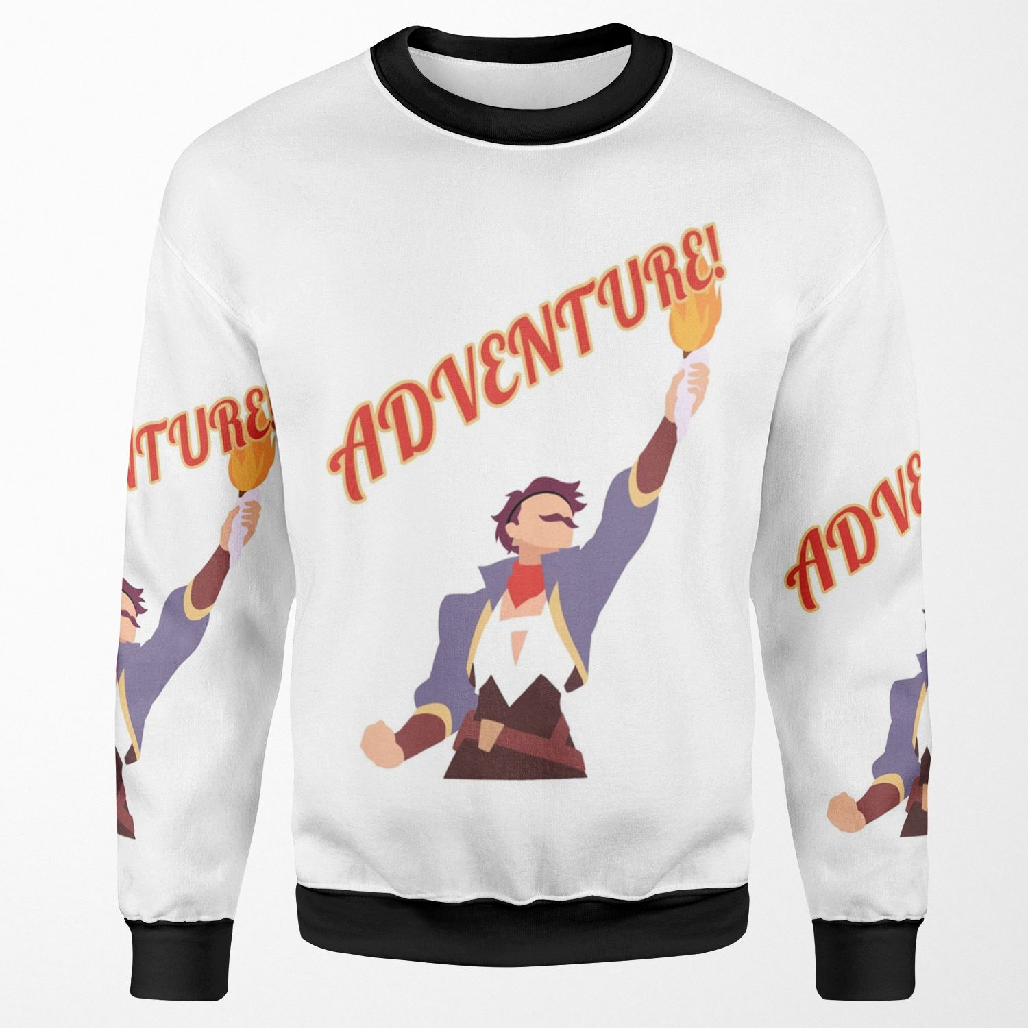 Sea Hawk Says Adventure All-over-print Unisex Sweatshirt