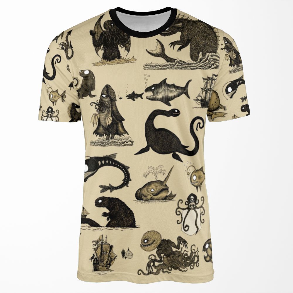 Sea Monsters Collection All-over-print T-shirt