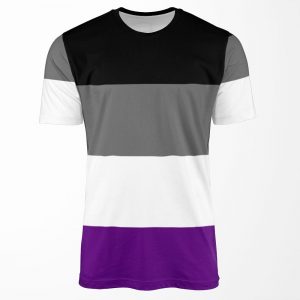 Seamless Repeating Asexual Pride Flag Pattern All-over-print T-shirt