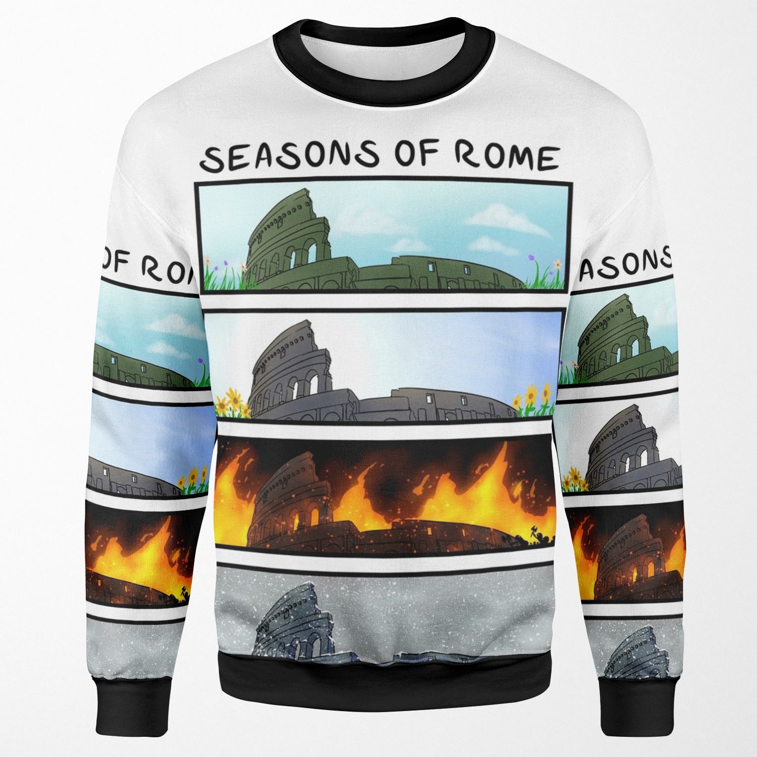 Seasons Of Rome All-over-print Unisex Sweatshirt