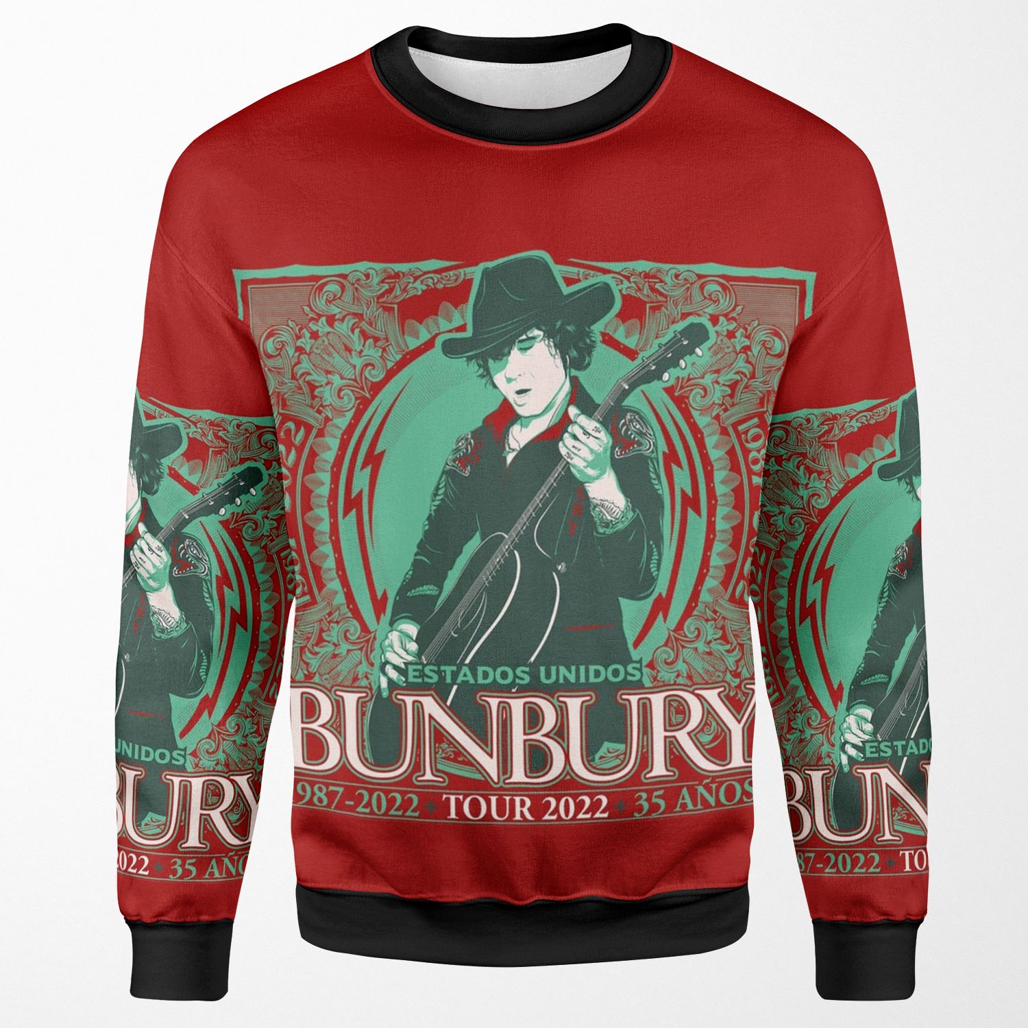 Sepanbue 1987 2022 Tour 2022 35 Anos All-over-print Unisex Sweatshirt