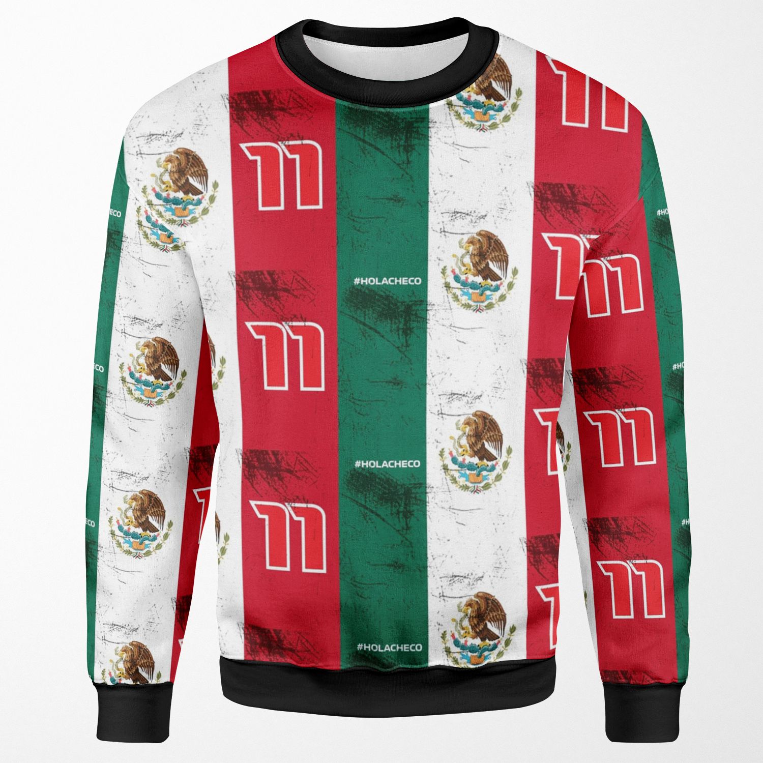 Sergio Perez Checo Mexico Rb Racing Distressed F1 2021 Formula One All-over-print Unisex Sweatshirt