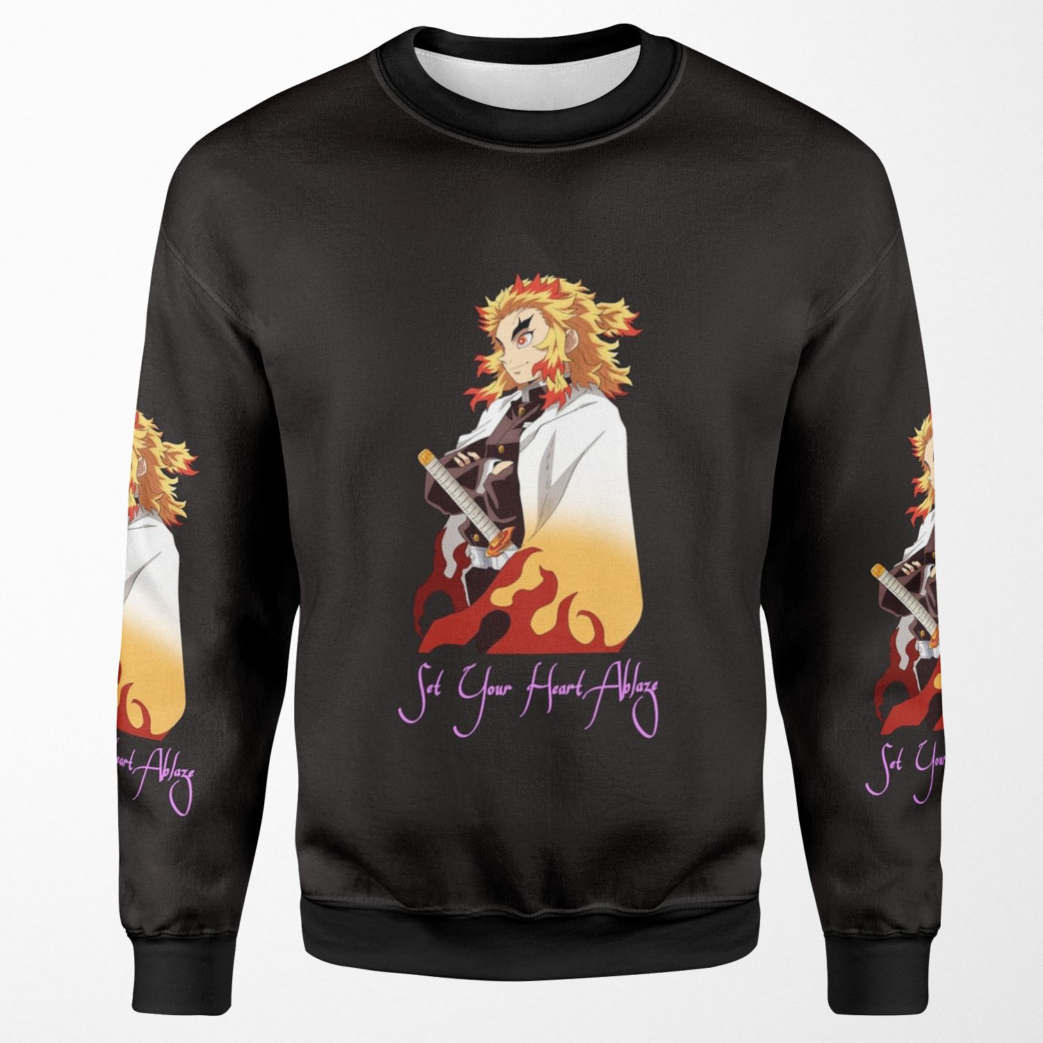 Set Your Heart Ablaze All-over-print Unisex Sweatshirt