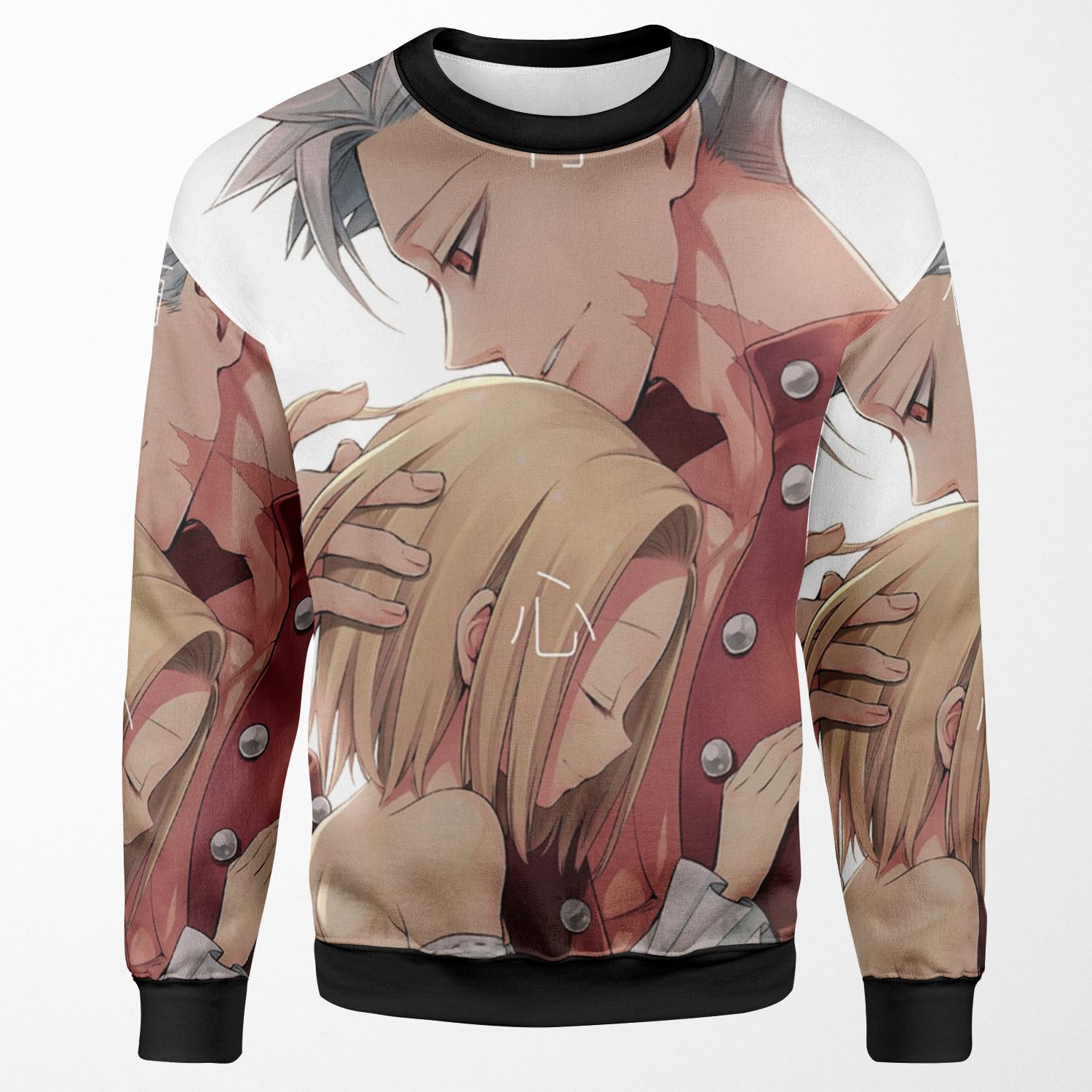 Seven Deadly Sins Ban And Elaine Romance All-over-print Unisex Sweatshirt